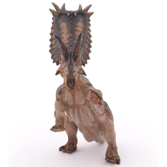 Pentaceratops Dinosaur Figure - Hand Painted Collectible Action Figure Toy - Picture 4 of 12